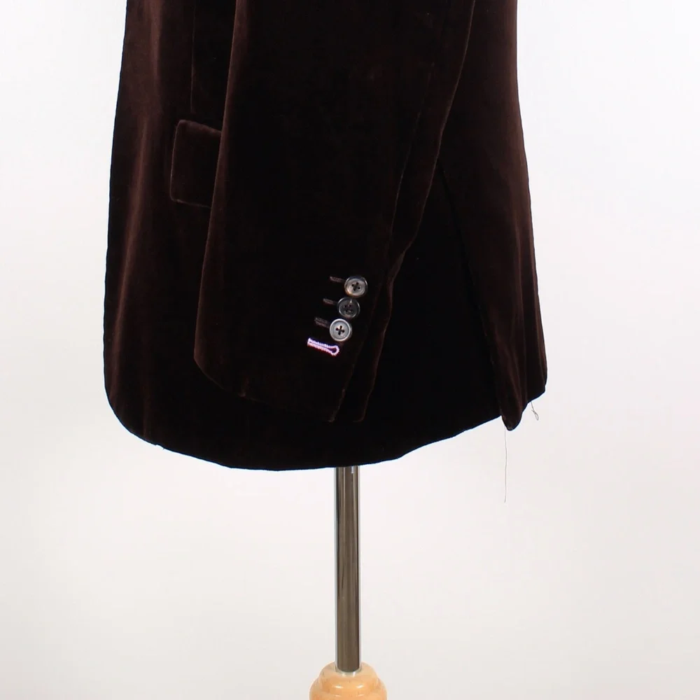 Whitcomb & Shaftesbury 40S Brown Sport Coat Y789_3